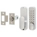 Codelocks CL160 Easy Code Push Button Code Lock and Latch - Holdback Option - Silver Grey 