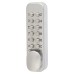 Codelocks CL160 Easy Code Push Button Code Lock and Latch - Holdback Option - Silver Grey 