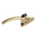 ERA uPVC/Timber Cockspur Locking Window Handle - 21mm Nose Height - Left Hand - Gold