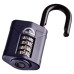 Squire Combination All Weather Padlock - 50mm Body - 22 x 26mm Shackle - Blue