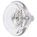 Exel Round Glass Cabinet Knob - 35mm Diameter - Polished Chrome