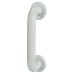 Hoppe AR602/300 Nylon D-Bar Door Pull Handle on Rose - Screw Fix - 300mm c/c - Diamond White
