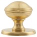 Exel Round Centre Door Knob - 80mm Rose Diameter - Polished Brass