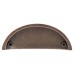 Exel Millard Cabinet Cup Handle - 76mm Centres - Antique Copper