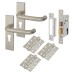 Exel 19mm Return to Door Euro Lock Door Handle Kit - Satin Stainless Steel