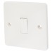 Exel 10A 1 Gang Intermediate Light Switch - White