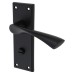Serozzetta by Carlisle Brass Matt Black Bathroom Door Handle - Venti Range - 150 x 50mm