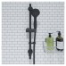 Croydex Nero 3 Spray Shower Kit - Matt Black