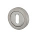 Jedo Escutcheon - 50mm Diameter - Keyhole - Satin Chrome