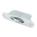 Exel Radius Ball Bearing Sash Window Pulley - 44mm Curved Metal Wheel - Polished Chrome
