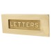 Embossed Letter Plate - 254 x 101mm - Polished Brass
