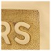 Embossed Letter Plate - 254 x 101mm - Polished Brass