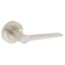 Burlington BUR20 Satin Nickel Door Handles on Round Rose - Knightsbridge Range 