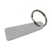 Solid Plastic Key Ring Tag - White - Pack of 25