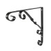 Exel Ornamental Scroll Shelf Bracket - 250 x 245mm - Black