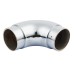 51mm Solid Brass 90° Bar Rail Elbow - Polished Chrome