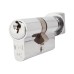Eurospec 5 Pin 60mm Euro Thumbturn Cylinder - 30mm Turn + 30mm - Polished Chrome - Keyed to Differ