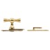 Cupboard Turn Latch - 50 x 19 x 36mm - Polished Brass Cupboard Turn Latch - 50 x 19 x 36mm - Polished Brass