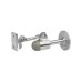 Horizontal Door Stop & Holder - 91 x 51mm - Satin Chrome