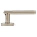 Exel Polished/Satin Nickel Door Handles on Round Rose - Ella Range 