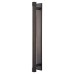  Frelan Hoxton Sturt Cabinet Handle on Rushton Backplate - 224mm Centres - Dark Bronze