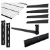 Exel Wardrobe Kit - 1 Bay & 2 x Ventilated Wire Shelf - Black