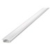 Integral LED Recessed Profile with Frosted Diffuser for LED Strip Light - 2000mm - Aluminium