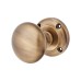 Exel Victorian Mortice Door Knob - 57mm Rose Diameter - Antique Brass