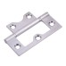 Flush Door Hinge - 60 x 41 x 1.4mm - Satin Chrome - Pair