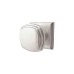 Jedo Art Deco Square Mortice Door Knob - 50mm Rose Diameter - Satin Chrome