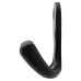 Hampstead Solid Brass Double Coat Hook - 70 x 43mm - Matt Black
