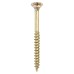 TIMCO Velocity Pozi Countersunk Wood Screws - 4.0 x 50mm - Yellow Zinc - Pack of 200