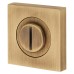 Serozzetta by Carlisle Brass Square Bathroom Turn & Release - 50mm Diameter - Antique Brass