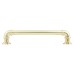 Exel 6mm Pipe Style D-Bar Cabinet Pull Handle - 160mm Centres - Satin Brass