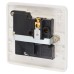 Exel 13A 1 Gang Double Pole Switched Socket - White 