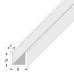 Exel 2000mm Aluminium U-Profile Channel - 12 x 12 x 1.6mm - Mill