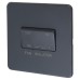 Knightsbridge 10AX 1 Gang Triple Pole Fan Isolator Switch - Anthracite Grey