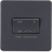 Knightsbridge 10AX 1 Gang Triple Pole Fan Isolator Switch - Anthracite Grey