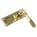 From The Anvil Aged Brass Reeded Latch Door Handle - 152 x 50mm