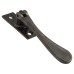 Hampstead Victorian Locking Espagnolette Casement Window Handle - Right Hand - Black Nickel