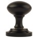 Exel Victorian Mortice Door Knob - 57mm Rose Diameter - Matt Black