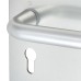 Exel Satin Aluminium 20mm Return to Door Euro Lock Door Handle - 160 x 160mm