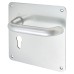 Exel Satin Aluminium 20mm Return to Door Euro Lock Door Handle - 160 x 160mm
