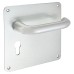 Exel Satin Aluminium 20mm Return to Door Euro Lock Door Handle - 160 x 160mm
