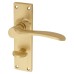 Hampstead Satin Brass Bathroom Door Handle - Buckingham Range - 152 x 41mm