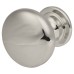 Exel Domed Round Cabinet Knob - 30mm Diameter - Polished Chrome