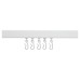 Croydex Shower Rail - Straight - Professional Profile - 800-1830mm Length - White
