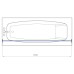 Croydex Shower Rail - Straight - Professional Profile - 800-1830mm Length - White