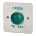 High Impact Flush Dome Press To Exit Switch - 85 x 85mm - Single