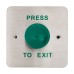 High Impact Flush Dome Press To Exit Switch - 85 x 85mm - Single